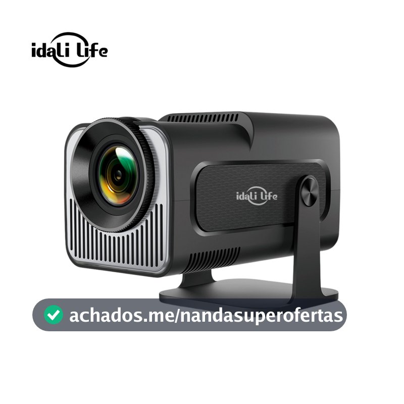 Projetor Portátil 4k Smart Android Wi-fi Hd 1280x720 Espelhamento celular IDALI LIFE