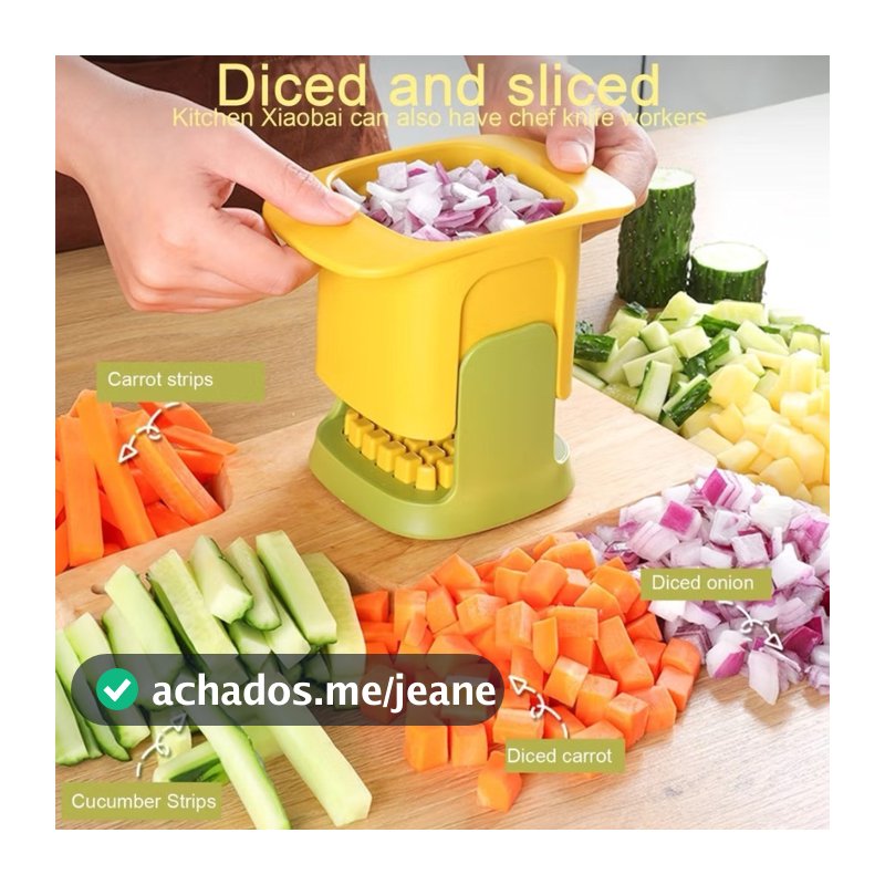 Cubos E Corte Artefato Multifuncional Aço Inoxidável  Vegetal Pepino Batatas Acessórios De Cozinha