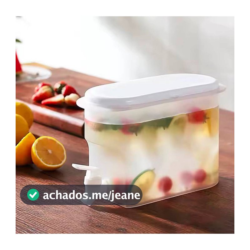 Jarra de Água Fria de Grande Capacidade para Geladeira, Dispensador de Bebidas Geladas, Bule de Frutas com Torneira, Bal