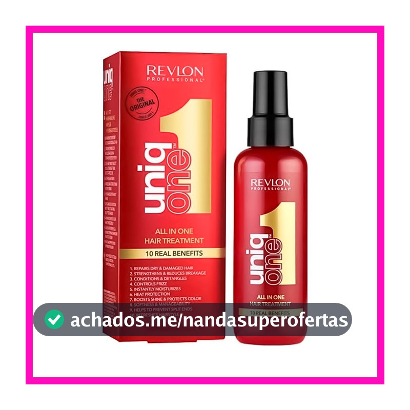 Revlon Uniq One Leave-In 150ml (Tratamento Capilar 10 em 1) Indicado para todos tipos de cabelo