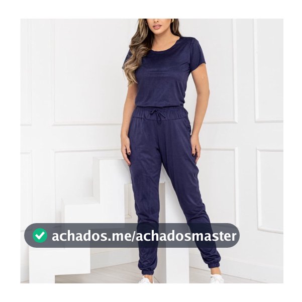 Conjunto Suede Feminino T-shirt + Calça Jogger Cintura Com Elástico COD190