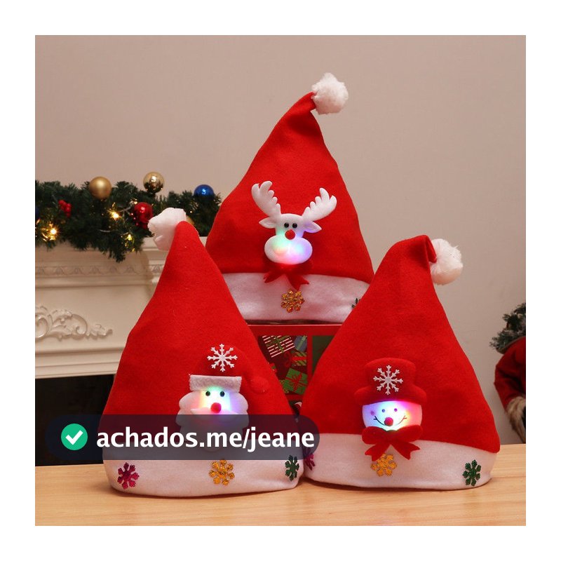 Feliz Ano Novo Chapéu De Natal Navidad Cap Kids Decoração Da Festa Adulto