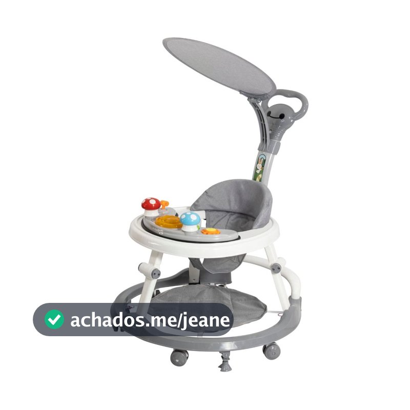 Andador Infantil Para Bebê Com Capota, Brinquedo Musical e Apoio Para os Pés, A Partir de 6 Meses Suporta 12kg - KaBaby