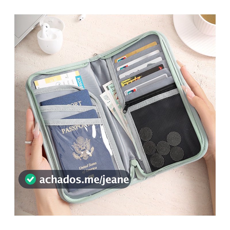 Capa Para Cartão De Passaporte De Viagem À Prova D'água , Bolsa Organizadora De Documentos Familiares , Acessórios
