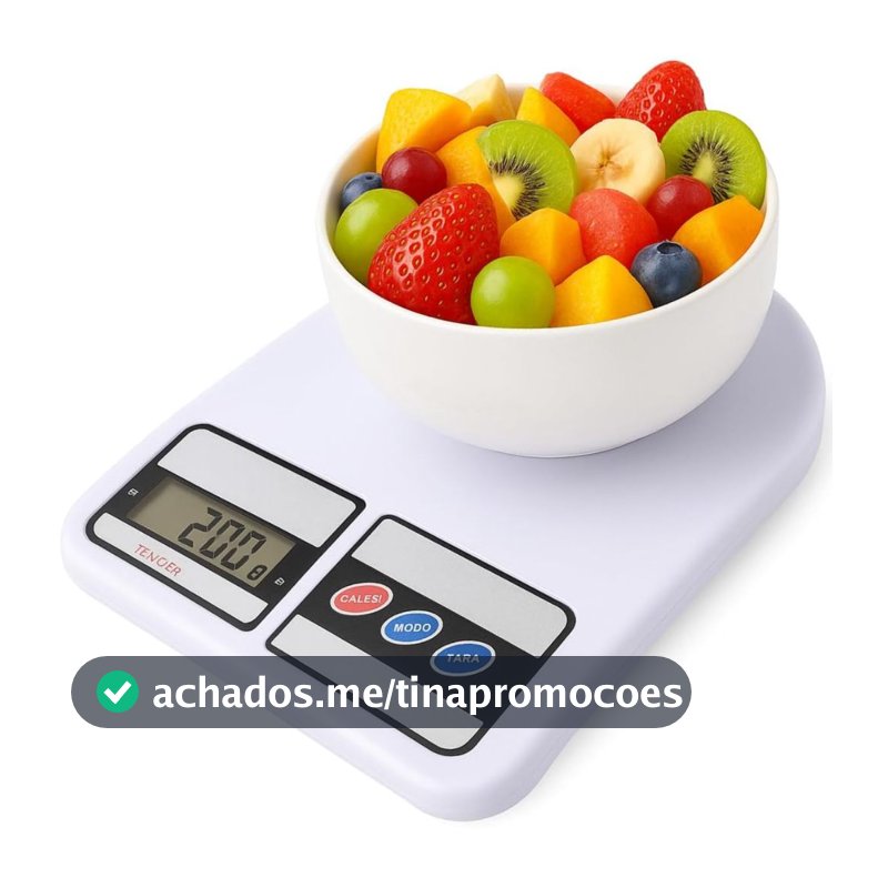 Balança Digital Alta Precisão até 10kg Cozinha Dieta Alimentos Super Precisa Nutrição Confeitaria