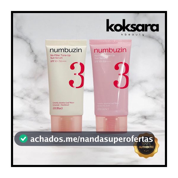 Numbuzin No.3 No Filter Tone-Up Sun Serum 50ml 2colors