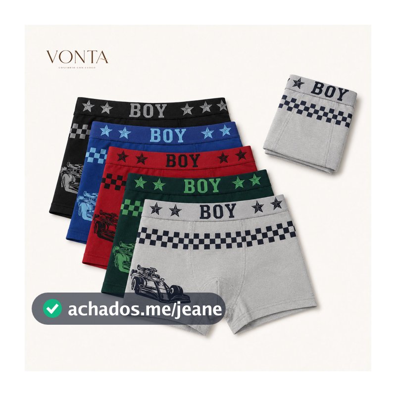 KIT3/6/9/12 Minino 0-16 anos boxer escola casa