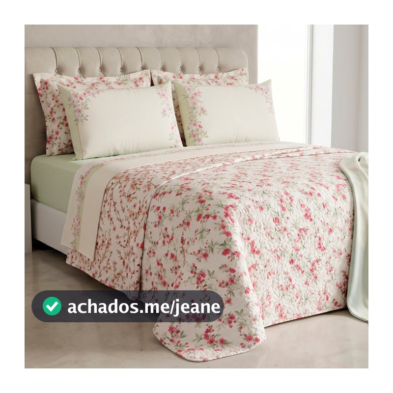 Kit Cobre Leito e Jogo Cama 07 Peças Harmony