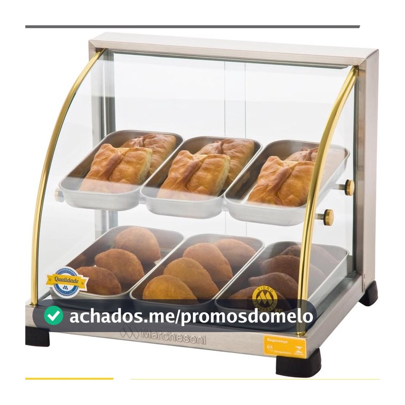 Estufa Ouro para Salgados 6 bandejas (127V) 250W - Ef.2.262 Marchesoni