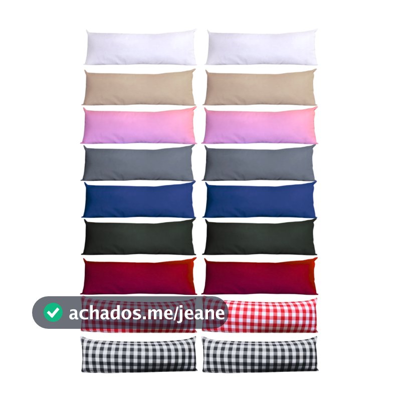Capa 100X60 02 Peças Zíper Para Almofada Decorativa Sofá Poltrona Cama Encosto Travesseiro 60x100