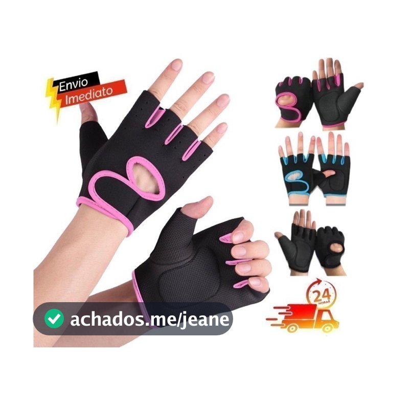 Luva Musculação Academia Antiderrapante Feminina E Masculina Ginástica