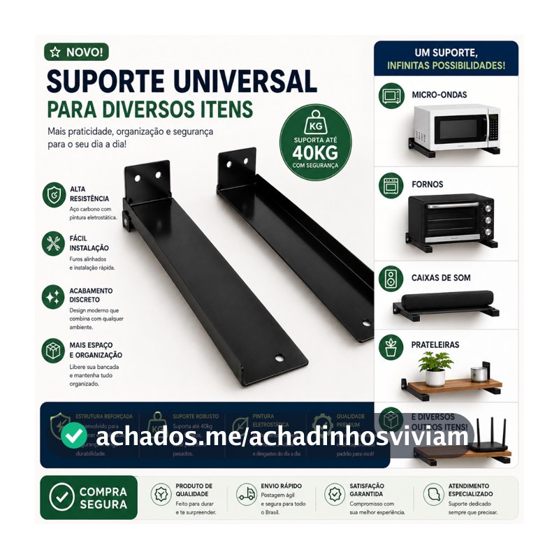 Suporte Organizador Multiuso para Micro-ondas e Impressora com Alta Durabilidade