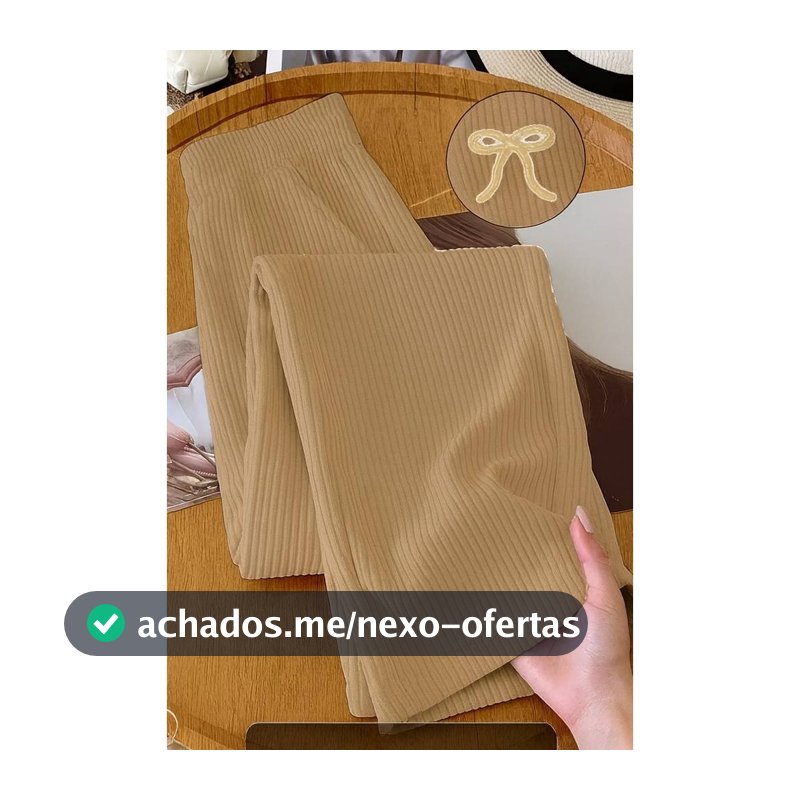 Calça Pantalona Feminina Tecido texturado Calça Feminino Cintura Alta Pantalona Elegante