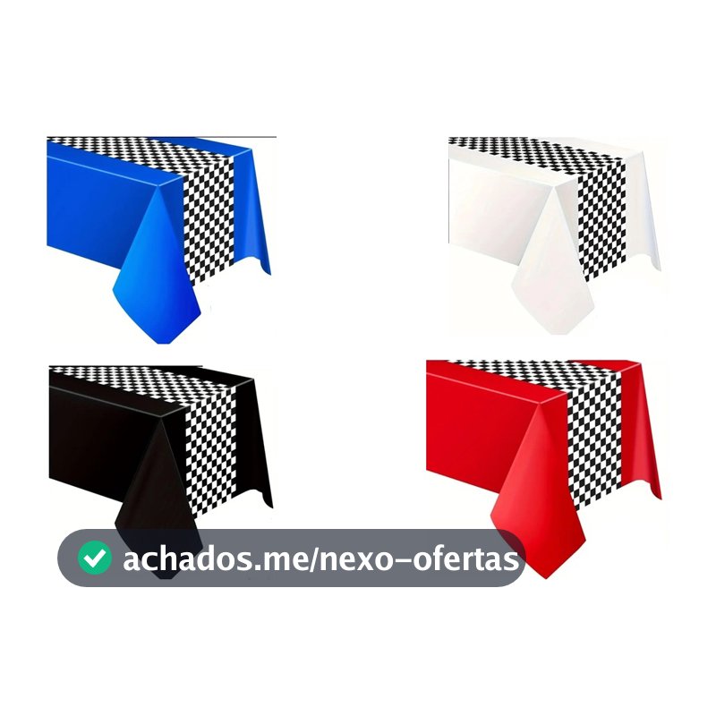 1Toalha Tnt Mesa Do Bolo/decoração Carros Pista Corrida de 4 cores a escolher.