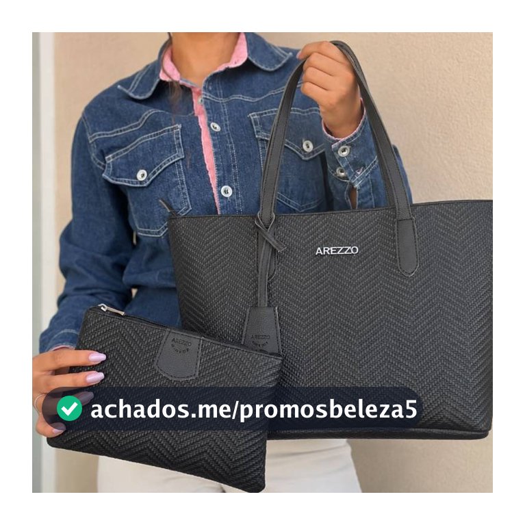 Bolsa Feminina De Ombro Tote Grande + Necessaire | Cabe Notebook P | Trabalho Faculdade Dia a Dia Elegante Resistente