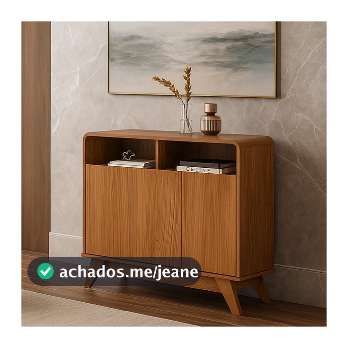 Aparador Buffet Eccos Homme  3 Portas Retrô Classico - nature ou off white