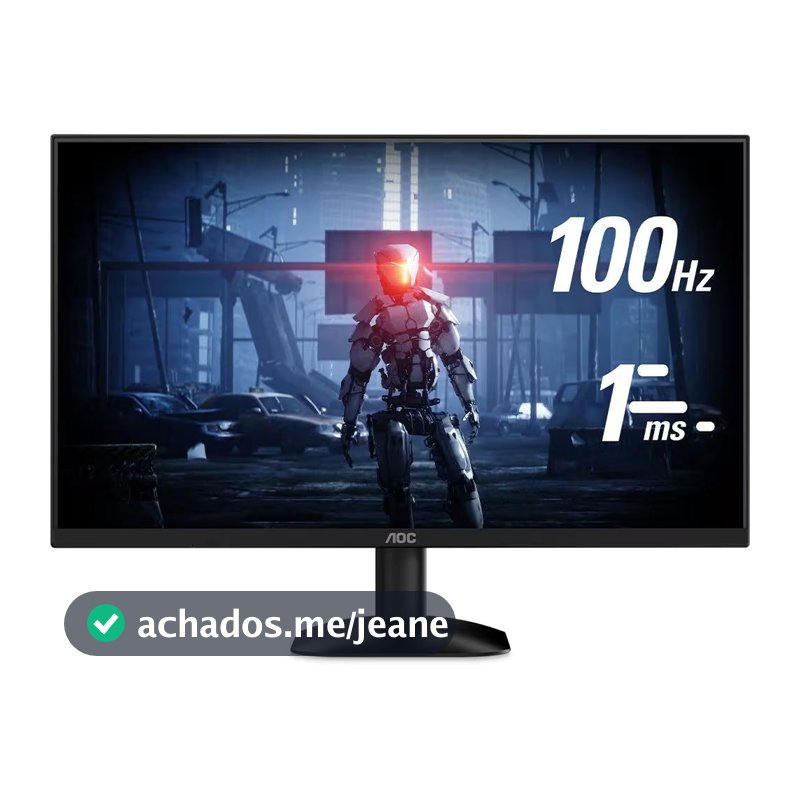 Monitor Gamer 24 AOC 24B35HM2 Tela Widescreen, Full HD, 100HZ, 1ms e Adaptive-sync