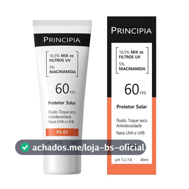 Protetor Solar Facial PS-01 FPS 60 Principia