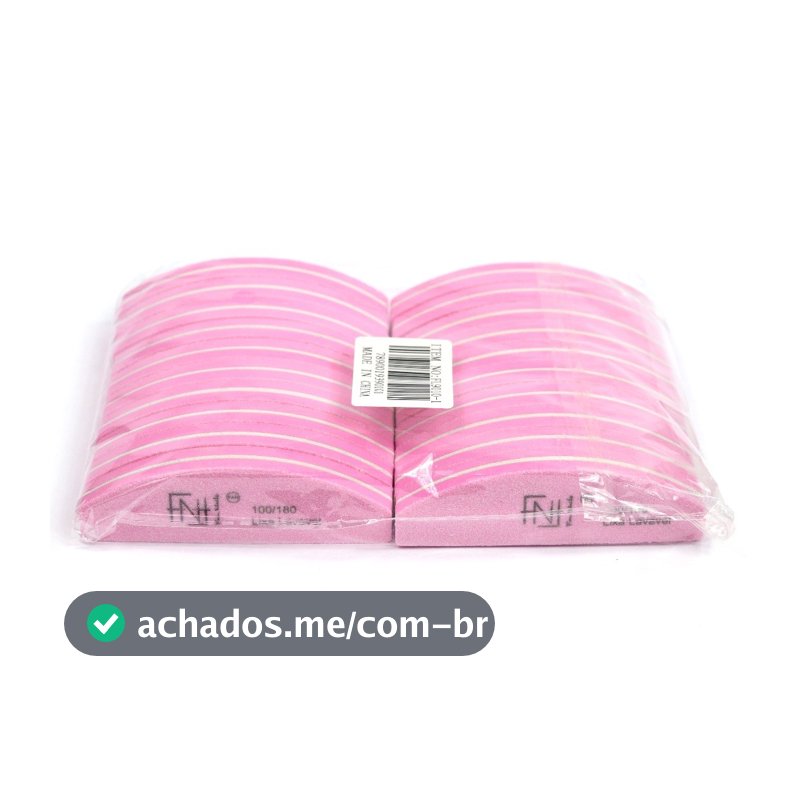 Kit 20 Mini Lixa Buff Boomerang Polidora 100/180