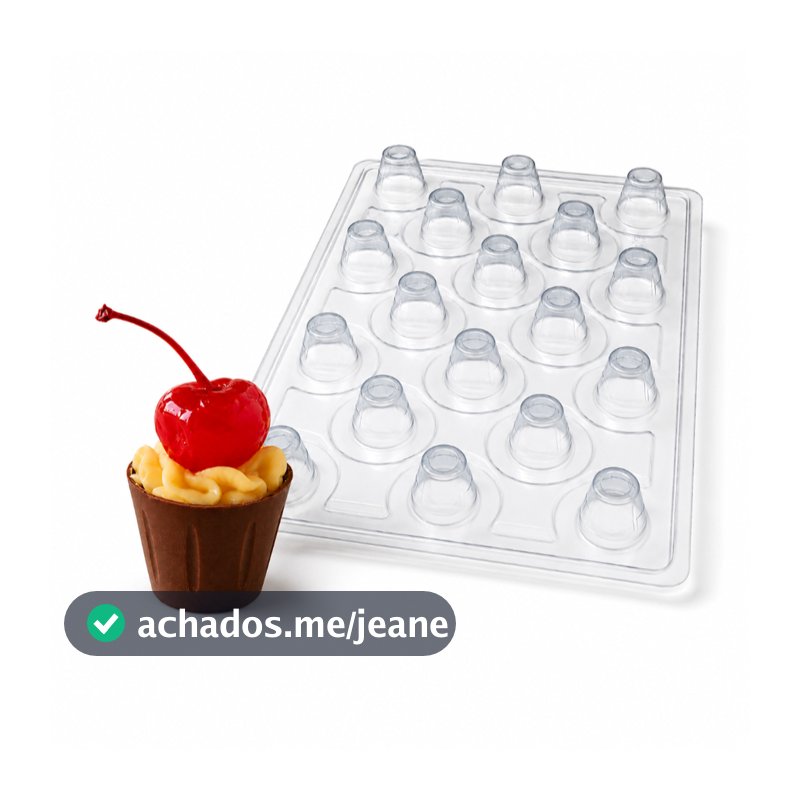 Forma Chocolate Especial Copinho de Licor Com Silicone 3 Partes Bwb SP 1273