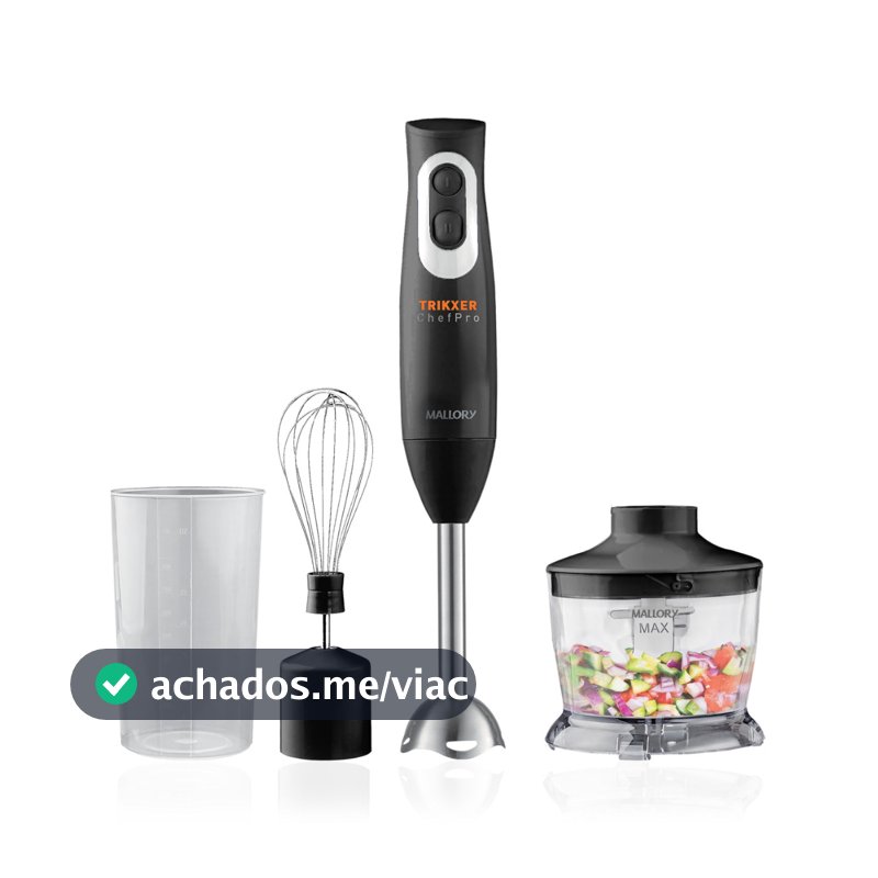 Mixer E Processador 3 Em 1 Mallory Trikxer 500w Inox