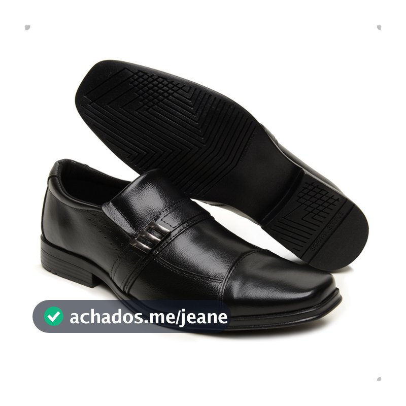 Sapato Social Masculino em Couro Legitimo com Enfeite em Metal Calce Facil Confortavel e Estiloso