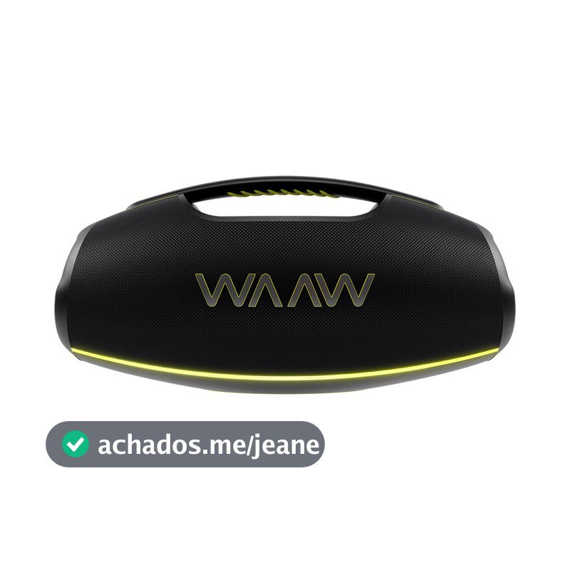 Caixa de Som WAAW Hyperboom 1000 180W IPX7 TWS Bivolt
