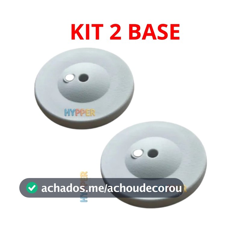 Kit 2 base Oca 21 cm para Suporte de Balão e Wind Banner Enchimento com Água ou Areia