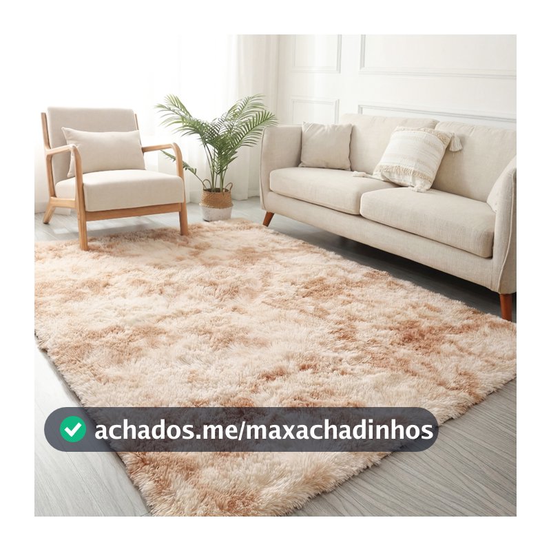 Tapete Sala 2,00x1,50 Peludo 4 Cm De Altura Shaggy Promoção