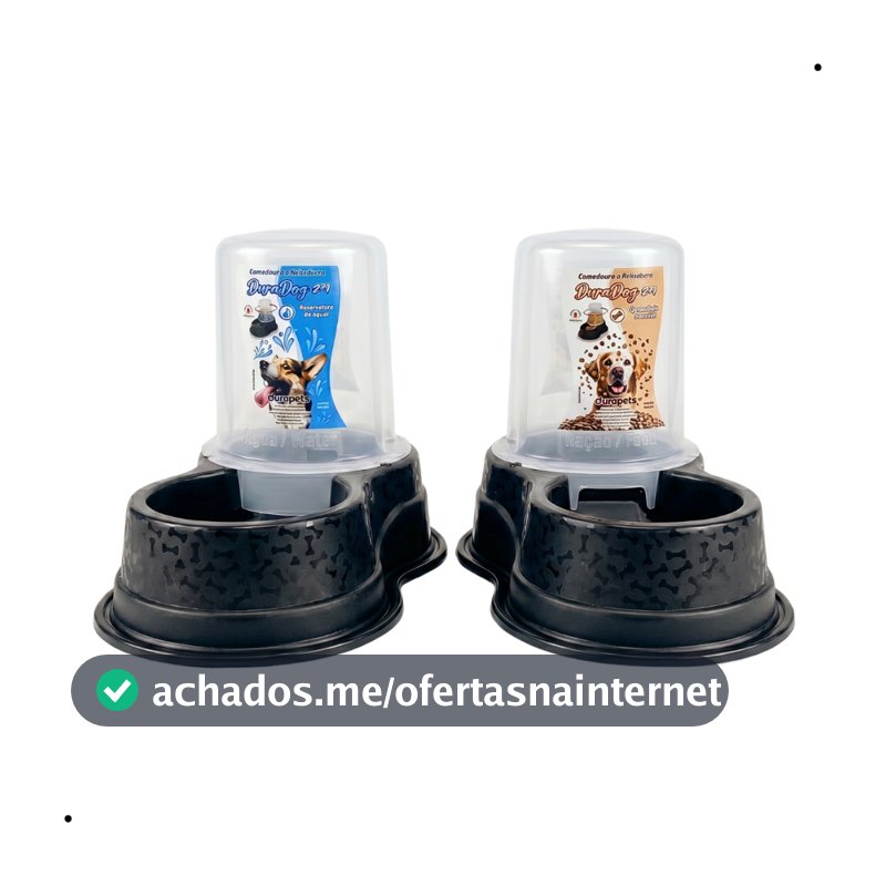 Comedouro e Bebedouro Antiformiga Duradog 2x1 Automático para Cachorro e Gato - Dispenser 1,5L/3L