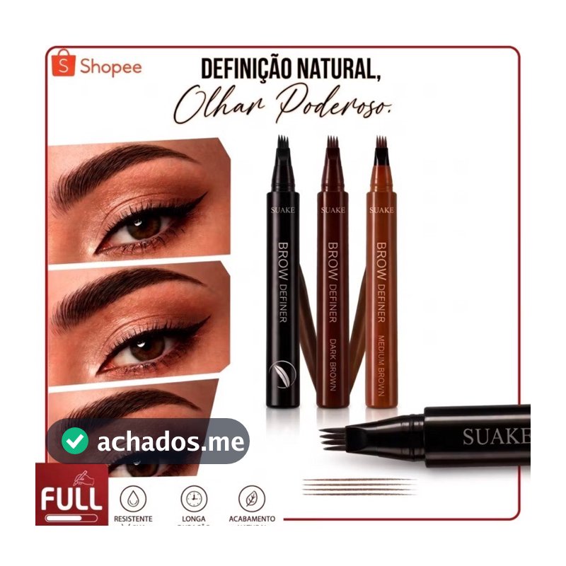 Caneta Microblading Fio a Fio Preenche Falhas da Sobracnelha Maquiagem - LYZZHARA
