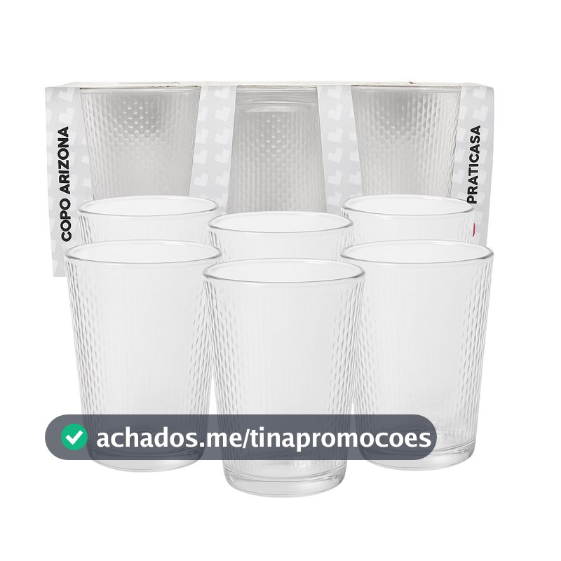 Copos de Vidro Arizona 200ml Sofistição e Elegância