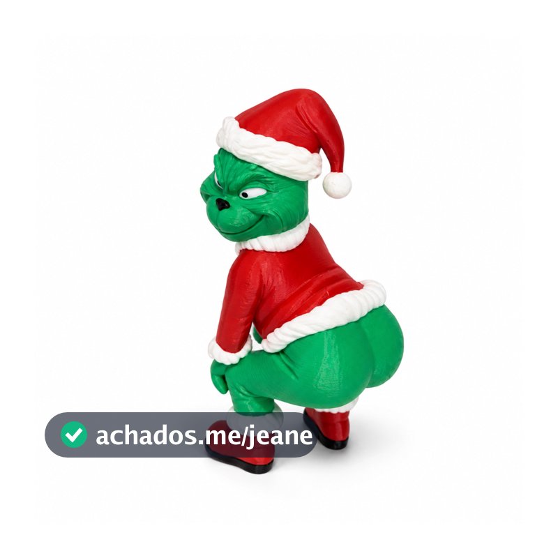 Boneco Grinch de Natal Dançando Twerk Miniatura  Decoração