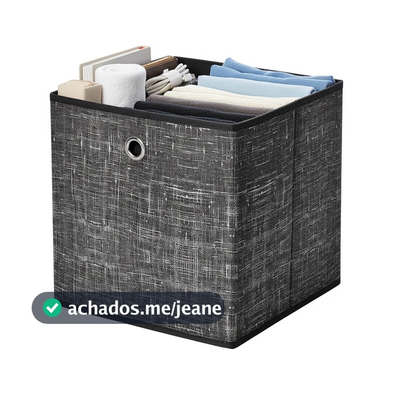 SONGMICS KIT 6 Caixas Organizadoras Multiuso, Tecido Não Tecido Com Alça, 30x30x30 Cm,Organização de roupas e brinquedos