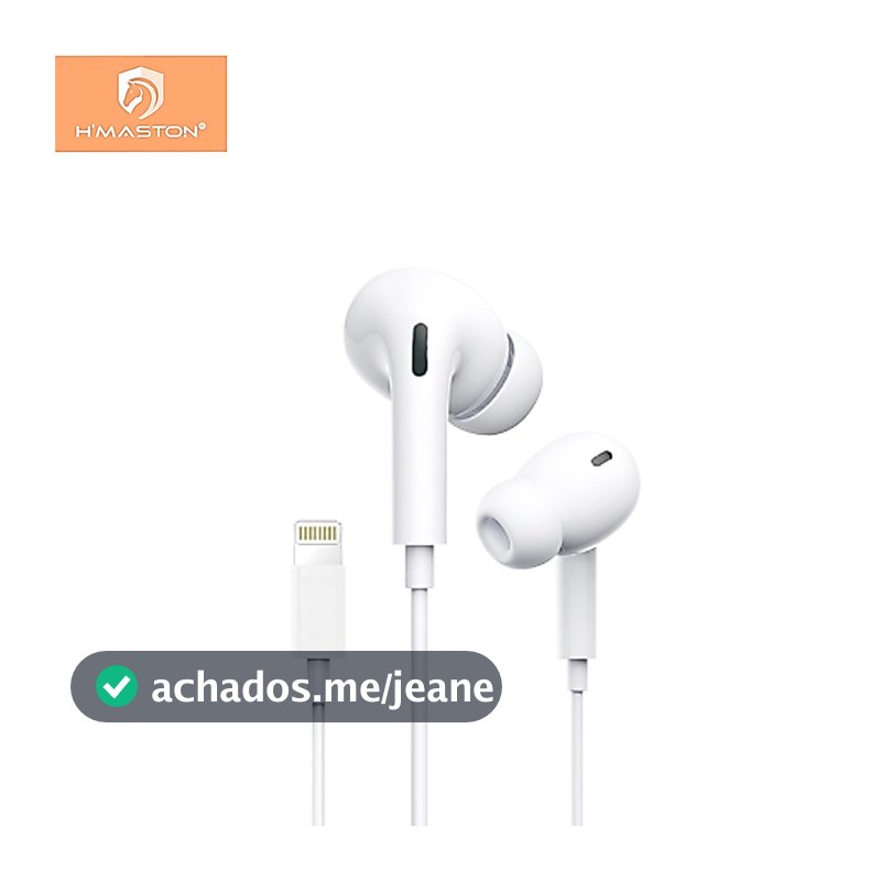 H'maston RB06/RB05/RB04 Fone de Ouvido Com Fio Isolamento de Ruido Entrada para Lightning/Tipo C/P2