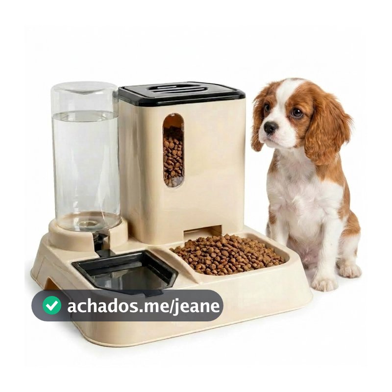 Comedouro e Bebedouro Automático para Gatos e Cães Premium 1L Jelplast