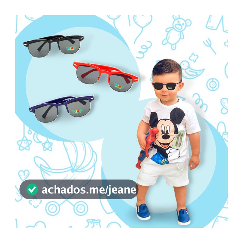 Óculos de Sol Infantil Masculino e Feminino Estiloso