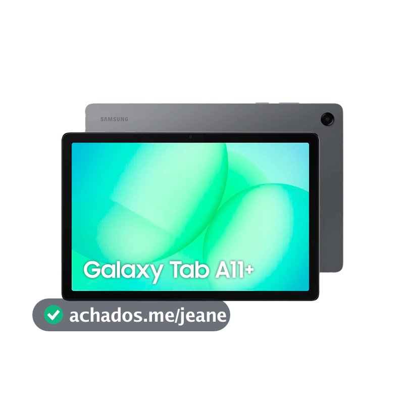 Tablet Samsung Galaxy Tab A11+, 128GB, 6GB RAM, Tela de 11", Câmera traseira 8MP, WiFi, Android 16
