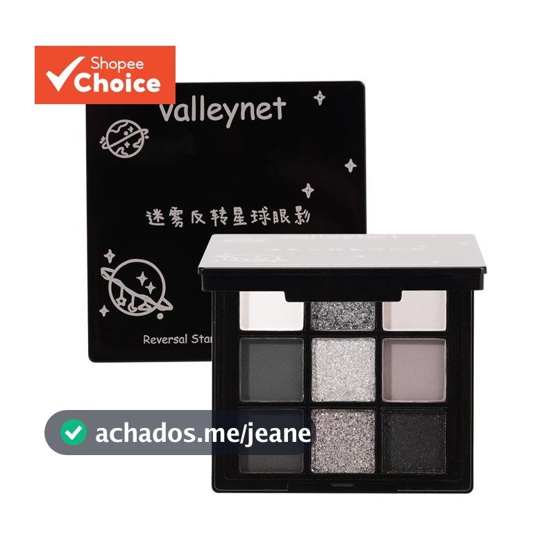 Beauty Glazed Paleta de Sombra Portátil Colorida Pigmentada à Prova d'Água Preto Escuro Fumada
