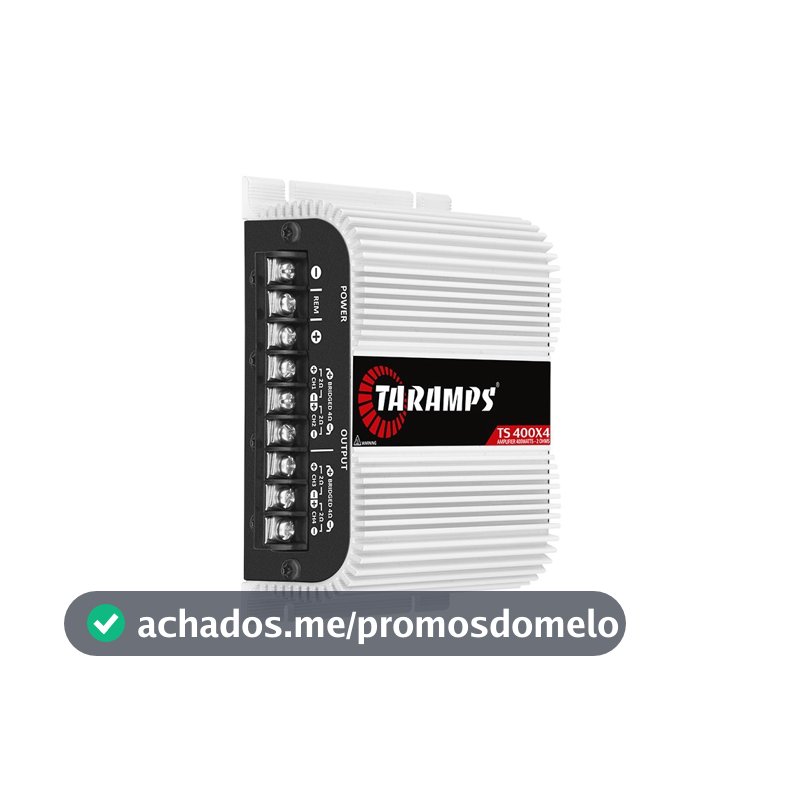 Modulo Amplificador Taramps Ts400x4 400w Rms 2 Ohms 4 Canais