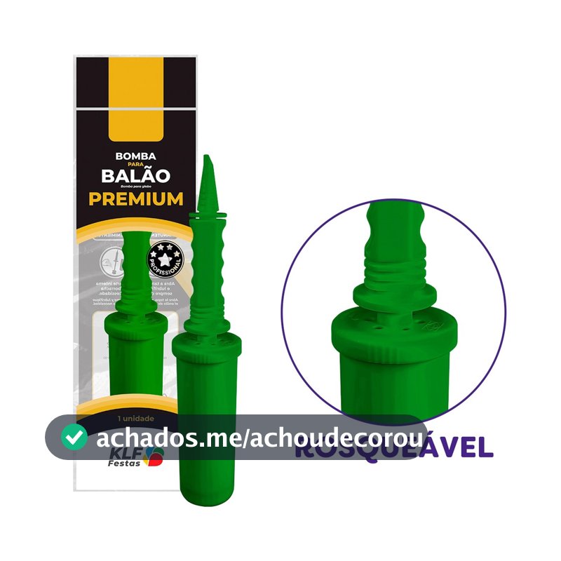 Bomba para Balão Bubble Bexiga Premium Profissional Decorador