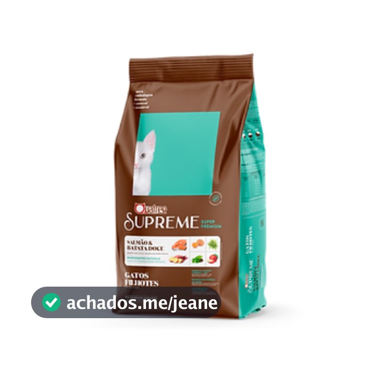 Ração Quatree Supreme 10,1Kg Pra Gatos Filhotes Sabor Salmão