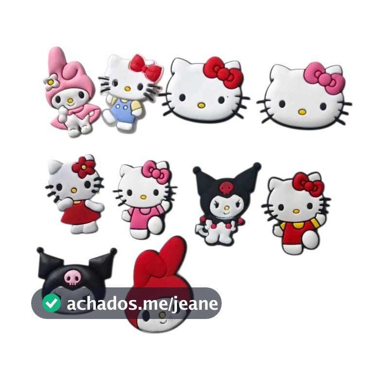 Kit Pins Divertidos Acessórios Para Decorar Sandália Babuche Feminina