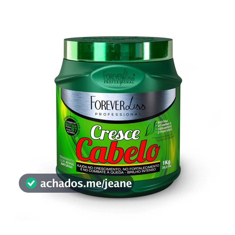 Máscara Cresce Cabelo Forever Liss 1Kg
