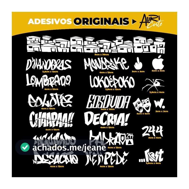 KIT ADESIVOS PARA QUADRO DE BIKE ORIGINAL FAVELINHA ARANHA OS MELHORES GRAU AURICORTE