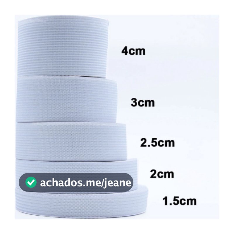 25 metros faixa elástica  plana branco para costura de roupas acessórios  1.5/ 2/2.5/3/4/5cm