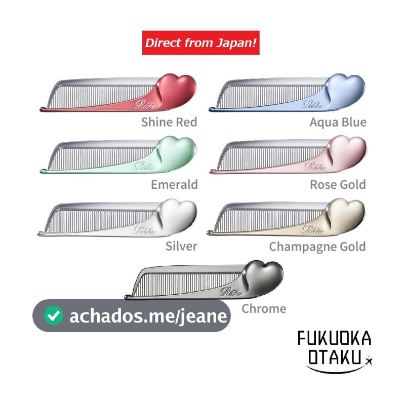 Refa Pente Coração Aila Dobrável Estilo de Cabelo Cuidados【Direto do Japão】