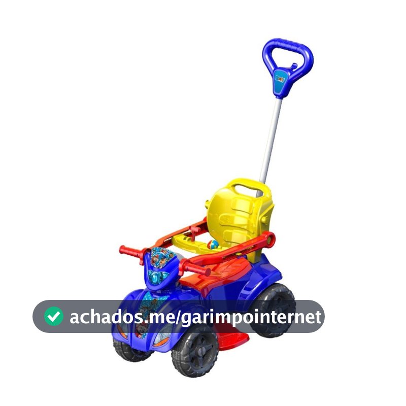 Quadriciclo Infantil Brinquedo Passeio Menino Carrinho Pedal Segurança Bebê Azul