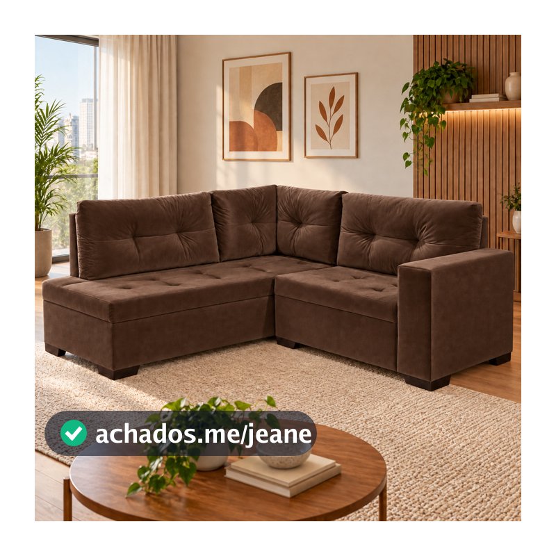 Sofá De Canto Lily Com Design Moderno E Aconchego