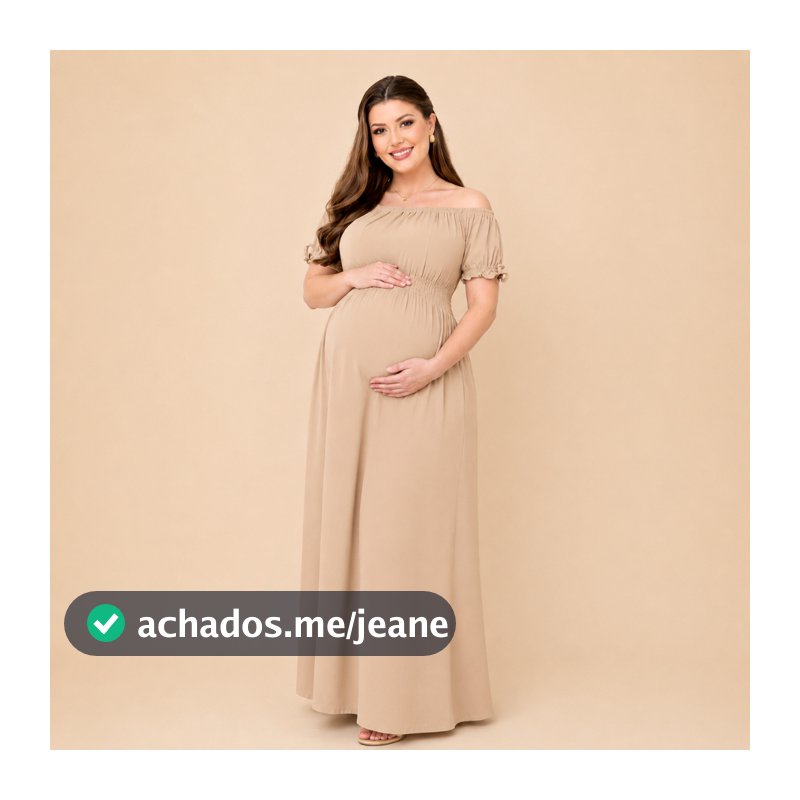 Vestido longo gestante para amamentação moda grávida gestação